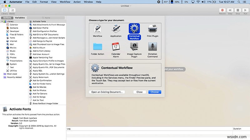 How To Build A Customized Quick Action In MacOS Mojave