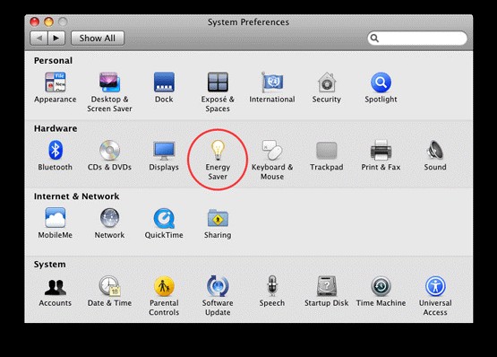 How To Use The Energy Saver Preferences Pane