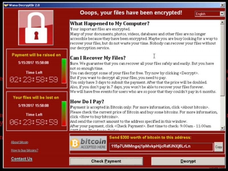 Recent Ransomware Attacks 2017