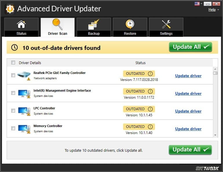 Review of Advanced Driver Updater