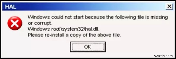 How To Fix A System32 Hal.dll Error On Windows