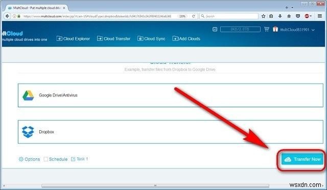 How to Shift Files between Cloud Services
