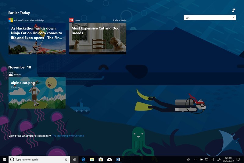 Timeline Feature Introduced By Microsoft