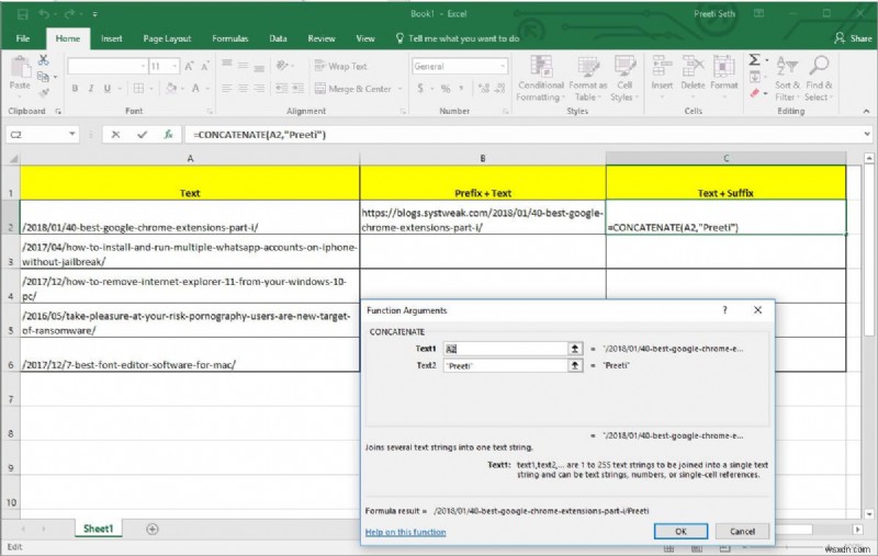 An Easy Way To Add Prefix To All Cells In Excel