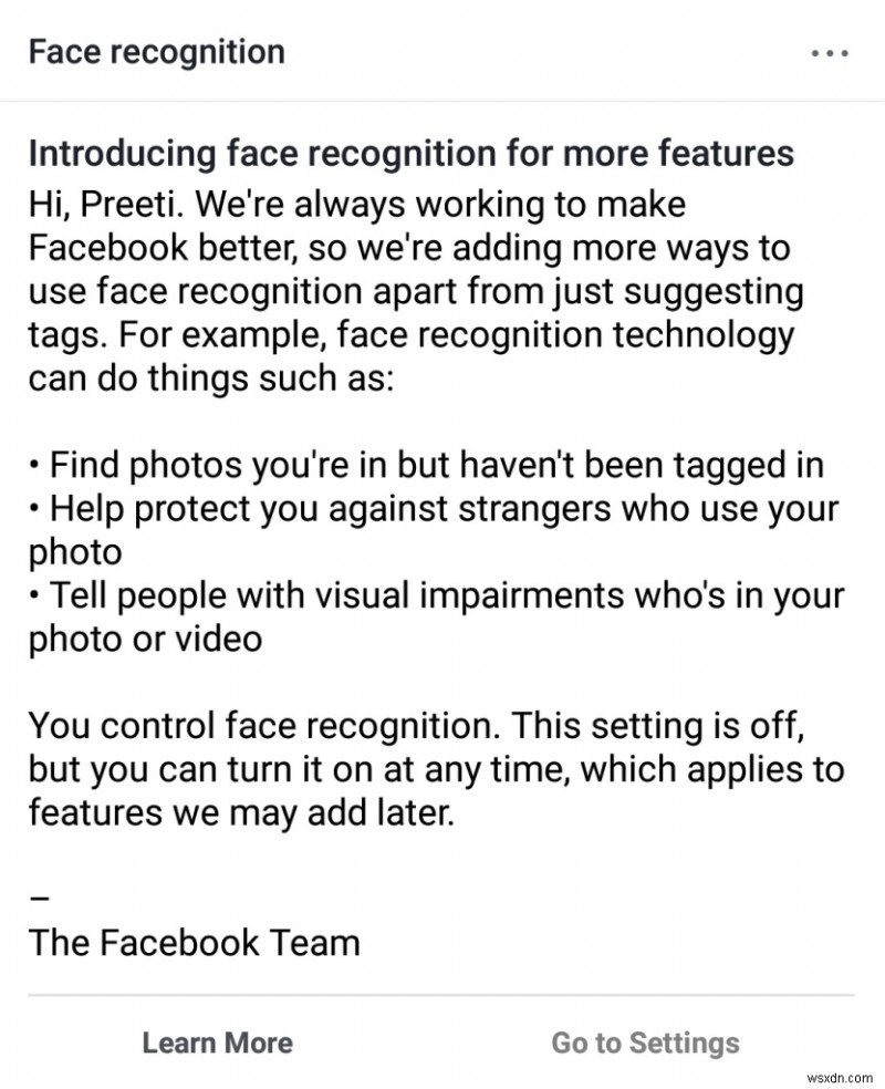 How to Disable Face Recognition from Facebook Account?