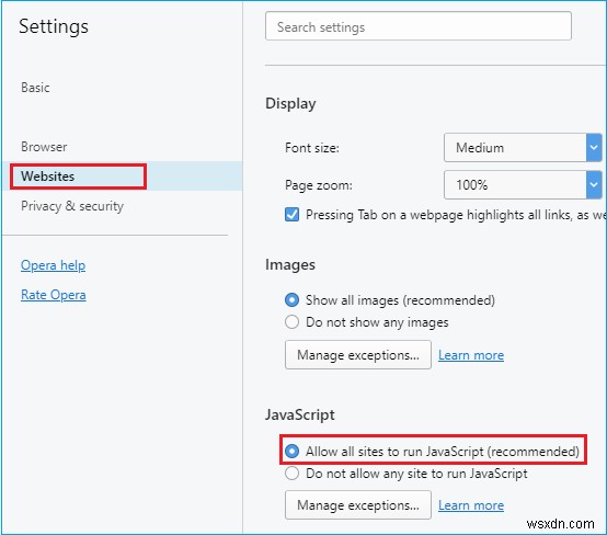 How To Enable JavaScript In Web Browsers