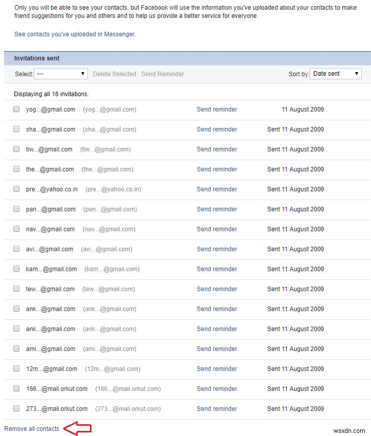 How To Delete The List Of Phone Contacts That Facebook Has