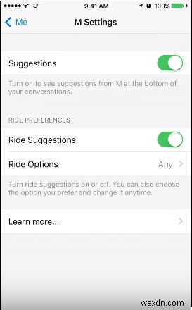 Toggle Off & On Facebook Messenger’s M Suggestions