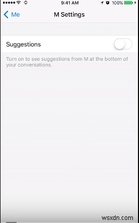 Toggle Off & On Facebook Messenger’s M Suggestions