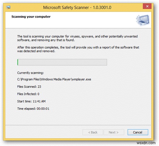 How To Use Microsoft Safety Scanner In Windows 8?