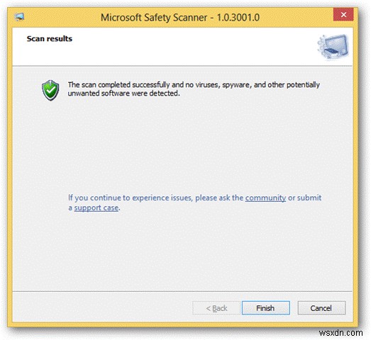 How To Use Microsoft Safety Scanner In Windows 8?