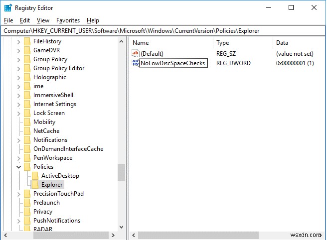 How To Disable “Low Disk Space” Warning on Windows 10/7
