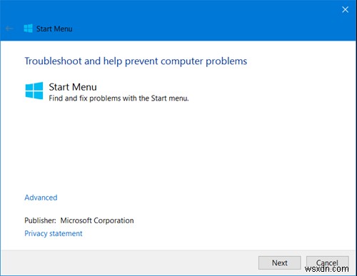 How to Fix Windows 10 Start menu Not Working