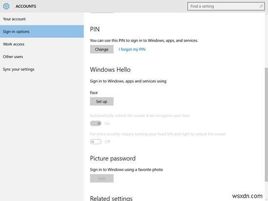 How to set up Windows Hello in Windows 10?