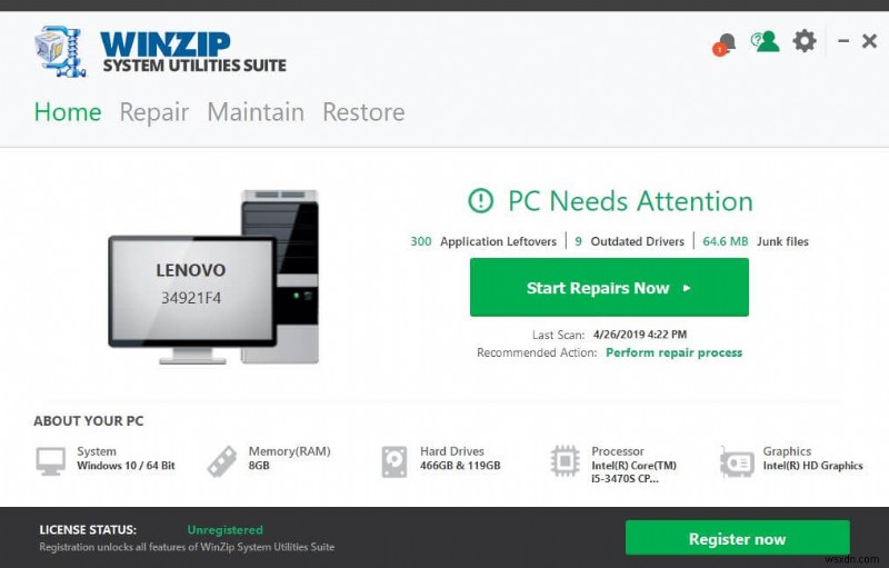 WinZip System Utilities Suite: One Stop Solution For All Your PC Needs