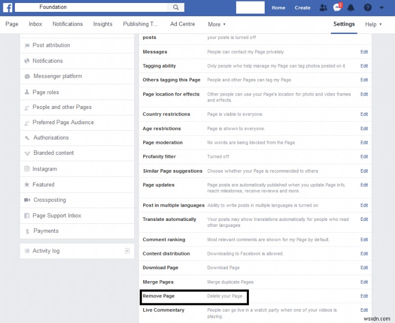 How Do I Delete My Facebook Page