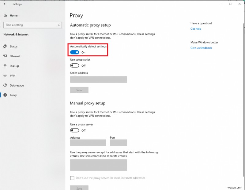 Windows Could Not Detect Network Proxy Settings Error Automatically? Here’s The Fix