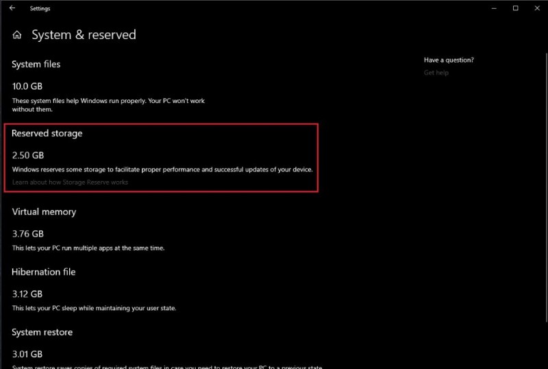 What Is Reserved Storage & How To Enable/Disable It?