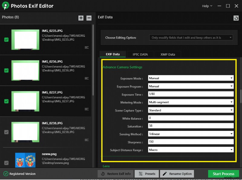 How To Batch Edit RAW Image EXIF Metadata On Windows