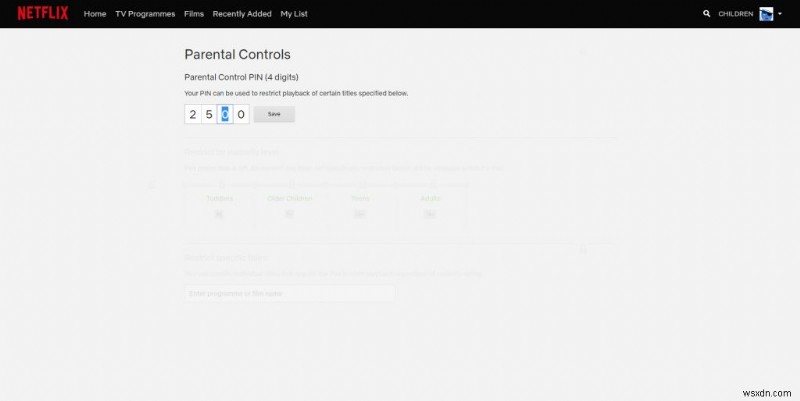 How To Use Netflix Parental Controls On My Account?
