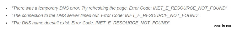 Annoying INET_E_RESOURCE_NOT_FOUND Microsoft Edge Error: Fixed!