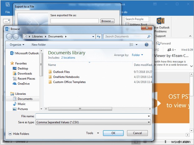 How to Export your Outlook Address Book