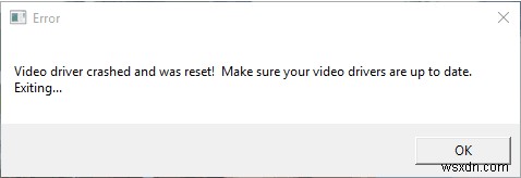How To Fix Video Driver Crashed And Was Reset