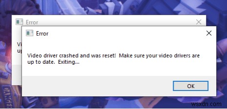 How To Fix Video Driver Crashed And Was Reset