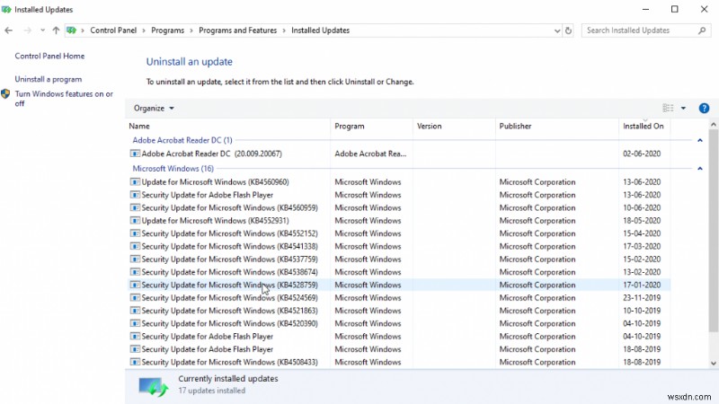 Fix Undoing Changes Made To Your Computer In Windows 10