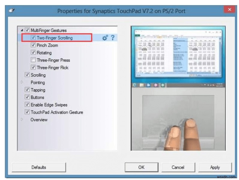Two Finger Scroll Not Working On Windows 10 [FIXED]