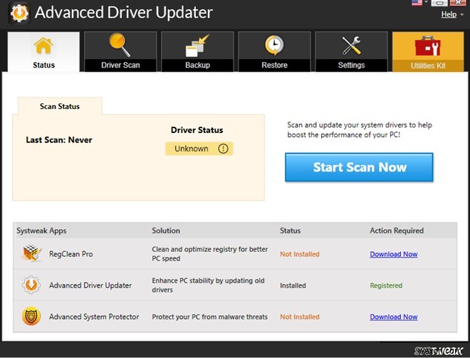 How To Schedule An Automatic Driver Scan With Systweak Advanced Driver Updater?