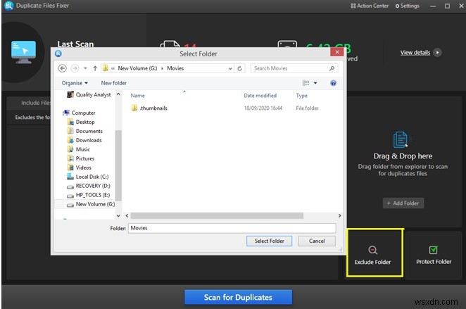 How To Protect Folders From Being Scanned For Duplicates Using Duplicate Files Fixer?
