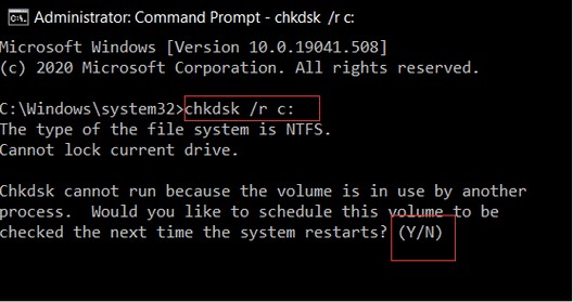 How To Fix ‘CHKDSK Cannot Continue In Read-only Mode’ Error In Windows 10?