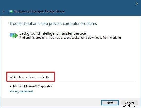 How To Fix Background Intelligent Transfer Service (BITS) in Windows 10
