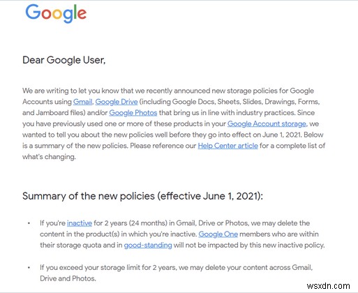 Google Changes Its Storage Policy: Old Or Inactive Accounts May Be Deleted!