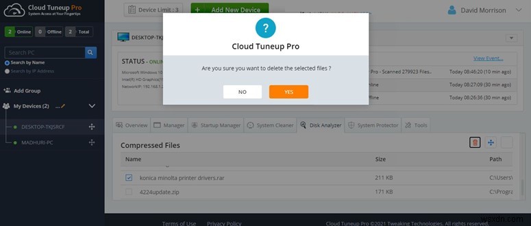 How To Manage Disk Space Consumption With Cloud Tuneup Pro