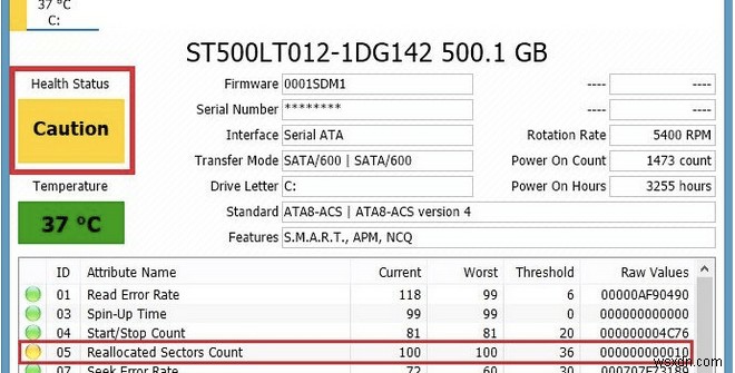How to Fix Reallocated Sector Count Warning