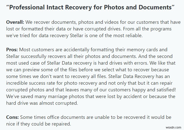 Stellar Data Recovery Review 2022: Features, Pros, Cons, Pricing & User Reviews