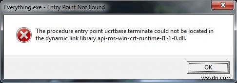 Fix – The Procedure Entry Point Could Not Be Located The Dynamic Link Library