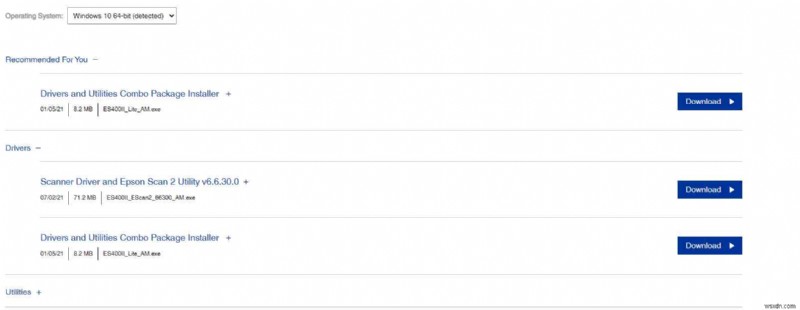 How to Download Epson ES-400 Scanner Driver for Windows