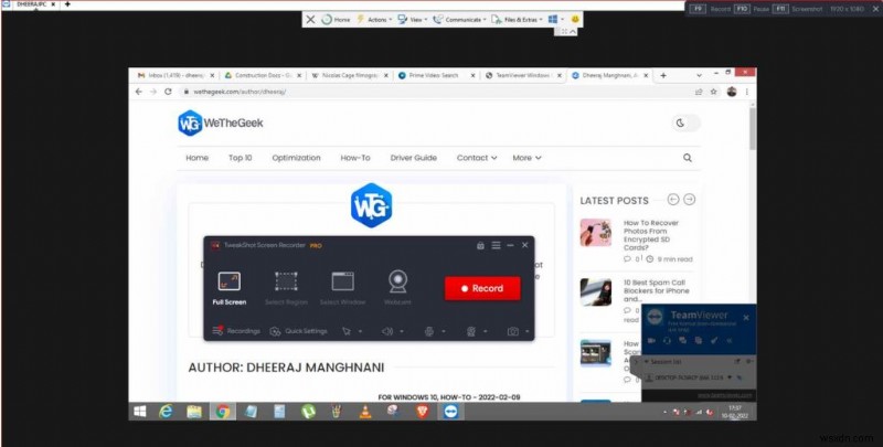 How to Record Remote Desktop Session on Windows