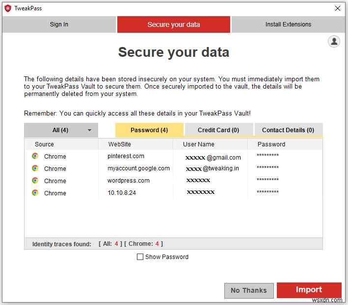 How do I Enable the Tweakpass Web browser Extension