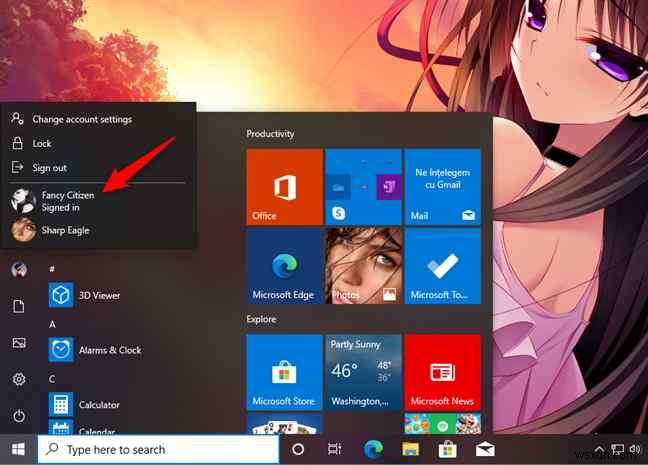 How to Switch User Accounts on Windows 10