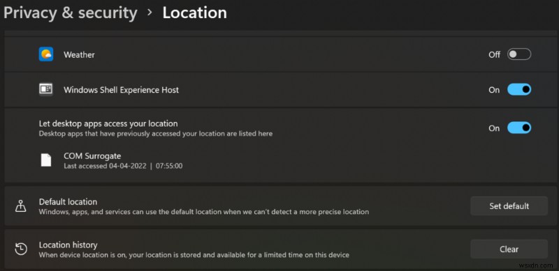 How to Disable Location Tracking in Windows 11?