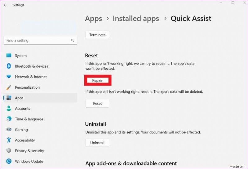 How To Fix Quick Assist Not Working on Windows 11/10