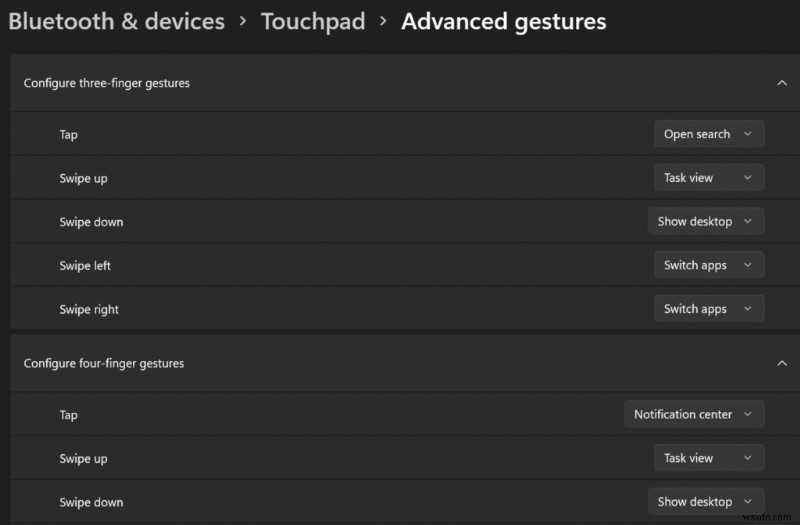 How To Customize Touchpad Gestures In Windows 11