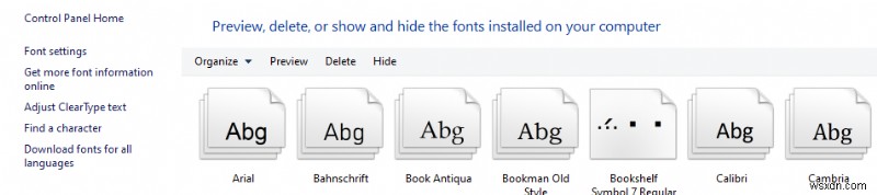 How to Manage Your Fonts in Windows PC