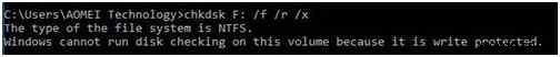 How to Fix Windows Cannot Run Disk Checking on This Volume Because It is Write Protected