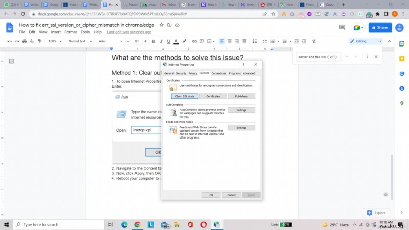 How to Fix ERR_SSL_VERSION_OR_CIPHER_MISMATCH On Chrome