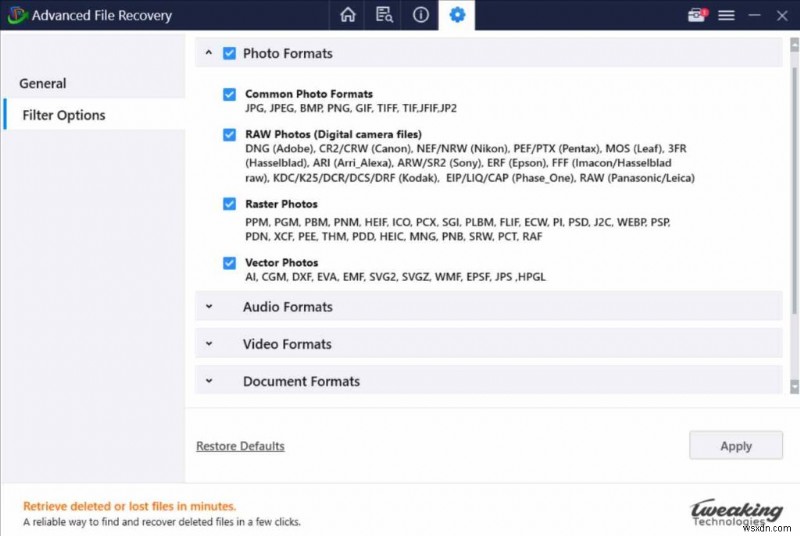Advanced File Recovery Detailed Review